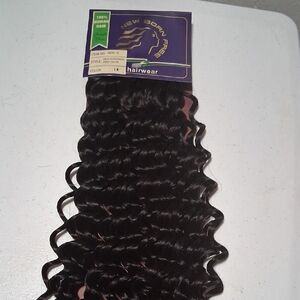 Black Deep Wave Hair Extensions with Natural Flow